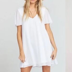 Show Me Your Mumu white Kylie mini dress